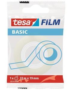 Lepicí páska "Basic 58544", průhledná, 19 mm x 33 m, TESA