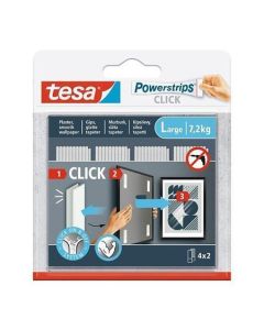 Samolepicí proužky "Powerstrips CLICK", se suchým zipem, velikost M, TESA 77721-00003-00