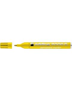Permanentní popisovač "2000", žlutá, 1,5-3mm, kuželový hrot, EDDING