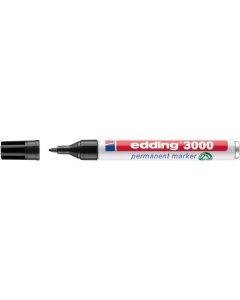 Permanentní popisovač "3000", černá, 1,5-3 mm, kuželový hrot, EDDING 7580228001
