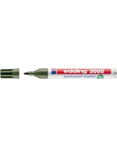 Permanentní popisovač "3000", olivově zelená, 1,5-3 mm, kuželový hrot, EDDING 7580228008