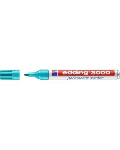 Permanentní popisovač "3000", tyrkysová, 1,5-3 mm, kuželový hrot, EDDING 7580228013