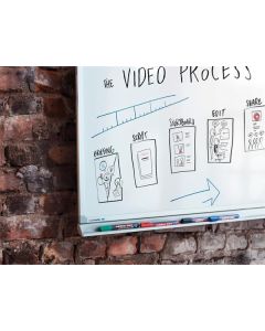 Popisovač na bílou tabuli a flipchart "360", modrá, 1,5-3mm, kuželový hrot, EDDING
