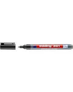 Popisovač na bílou tabuli a flipchart "361", černá, 1 mm, kuželový hrot, EDDING 4-361001