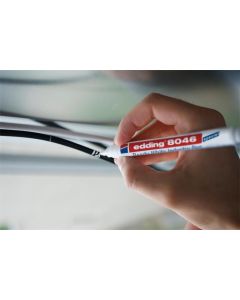 Permanentní popisovač "8046", bílá, 1-3 mm, kuželový hrot, EDDING 7580254000