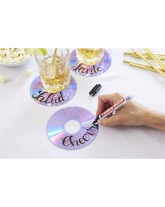 Permanentní popisovač na CD/DVD "8400", černá, 0,5-1mm, EDDING