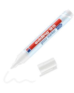 Popisovač na sklo "95", bílá, 1,5-3 mm, kuželový hrot, EDDING 4-95049