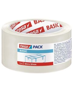 Balící páska "Basic 58570", transparentní, 50 mm x 66 m, TESA