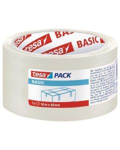 Balící páska "Basic 58572", průhledná, 48 mm x 50 m, TESA
