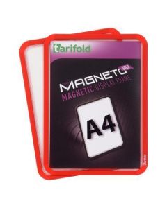 Prezentační kapsa "Magneto Solo", červená, magnetická, A4, DJOIS