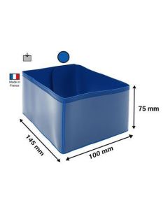 Logistická kapsa na krajní nohu palety, modrá, 75x100x145 mm, PVC, 50 ks/balení, DJOIS F200059