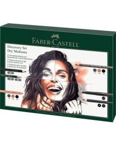 Sada pro suchou kresbu "Discovery set", 17 ks, FABER-CASTELL 112925