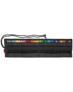 Barevné pastelky "Black Edition", 72 barev, trojhranné, rolovací pouzdro, FABER-CASTELL 116418