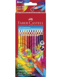 Barevné pastelky "Parrot", 24 barev, trojhranné, FABER-CASTELL 116544