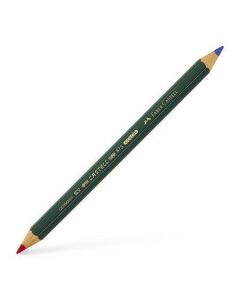 Oboustraná tužka, červená/modrá, maxi, FABER-CASTELL