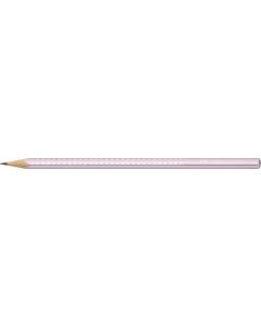 Grafitová tužka "Sparkle", metalická růžová, B, trojhranná, FABER-CASTELL 118261