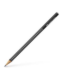 Grafitová tužka "Sparkle", černá perleť, B, trojhranná, FABER-CASTELL 118299