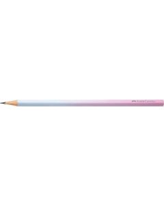 Grafitová tužka "Flow", nebesky modrá/růžová, B, trojhranná, FABER-CASTELL 118402