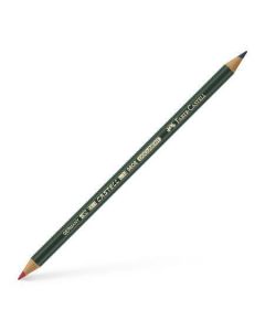 Oboustraná tužka, červená/modrá, tenká, FABER-CASTELL