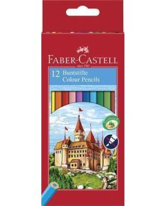Barevné pastelky "Classic", 12 barev, šestihranné, FABER-CASTELL