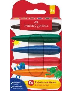 Voskovky, 6 různých barev, ve tvaru prstu, FABER-CASTELL 120409
