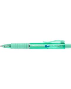 Kuličkové pero "Poly Ball View Aurora", modrá, 1 mm, XB, tělo mátově zelená, FABER-CASTELL 145767