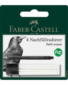 Náhradní náplň do pryže v tužce, 2,5 mm, 4 ks/balení, FABER-CASTELL 185697