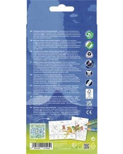 Barevné pastelky "Grip", 13 barev, trojhranné, dinosaurus, FABER-CASTELL 201545