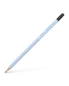 Grafitová tužka s gumou "Grip 2001", nebesky modrá, B, trojhranná, FABER-CASTELL 217274