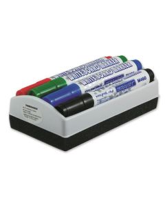 Popisovače na bílou tabuli "M460", sada 4 barev s držákem, včetně houby, 2-3 mm, GRANIT