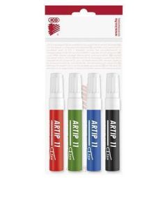 Popisovač na flipchart "Artip 11", 4 barvy, 1-3mm, kuželový hrot, ICO