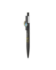 Kuličkové pero "Astronaut", modrá, 0,8 mm, stiskací mechanismus, černo-bílé tělo, ICO 9010200002