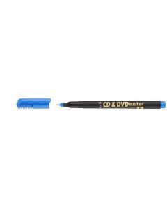 Permanentní popisovač na CD/ DVD, 0,5 mm, modrá, ICO