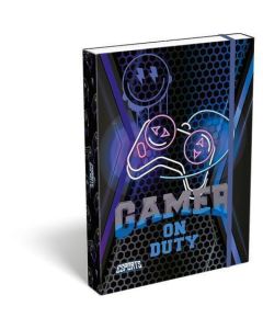 Desky s gumičkou "Esports Gamer on duty", 44 mm, karton, A4, LIZZYSULI 7470216008