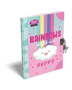 Deník/památník se zámkem "Lollipop Rainbow", A5, čistý, 60 listů, LIZZYSULI 7490225001