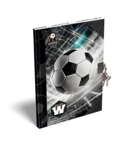 Deník/památník se zámkem "Top League", A5, čistý, 60 listů, LIZZYSULI 7490225003