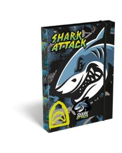Desky s gumičkou "Shark Attack", 35 mm, karton, A5, LIZZYSULI 7470217007