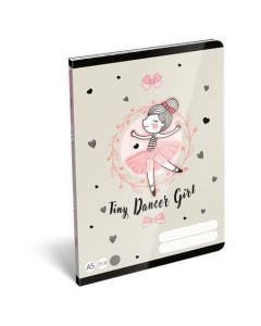 Sešit "Tiny Dancer, Lovely Ballerina", 27-32, A5, čtverečkovaný, 32 listů, LIZZYSULI 7500171003