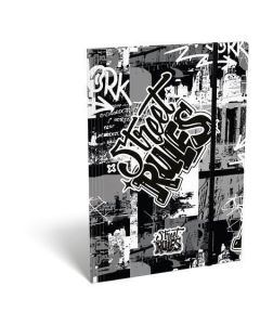 Desky s gumičkou "Street Rules", karton, A4, LIZZYSULI 7460148010