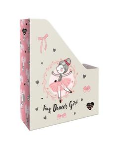 Stojan na časopisy "Tiny Dancer, Lovely Ballerina", 90 mm, karton, A4, LIZZYSULI 7470218003