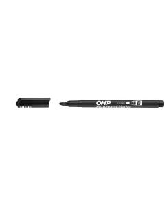 Permanentní popisovač, OHP, B, černá, 2-3mm, ICO