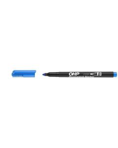 Permanentní popisovač, OHP, B, modrá, 2-3mm, ICO