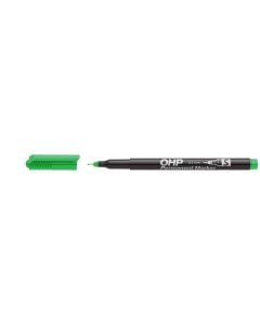 Permanentní popisovač, OHP, S, zelená, 0,3mm, ICO