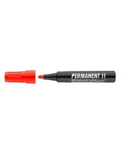 Permanentní popisovač "Permanent 11", červená, 1-3mm, kuželový hrot, ICO