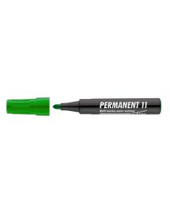 Permanentní popisovač "Permanent 11", zelená, 1-3mm, kuželový hrot, ICO