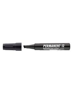 Permanentní popisovač "Permanent 12", černá, 1-4mm, klínový hrot, ICO
