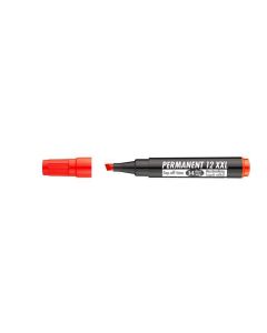Permanentní popisovač "Permanent 12 XXL", červená, 1-4mm, klínový hrot, ICO
