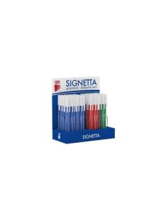 Kuličkové pero "Signetta", displej/120 ks, 4 barvy, 0,7 mm, s uzávěrem, ICO 9020001086