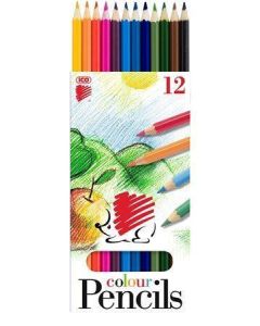 Barevné pastelky "Ježek", 12 barev, šestihranné, ICO 7140144000/71400