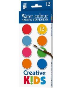 Vodové barvy "Creative Kids", 12 ks, 28 mm, ICO 7270006007